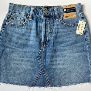 NWT Aeropostale High Rise Mini Denim Skirt